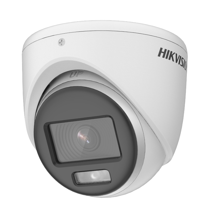 Cámara Domo 4en1 2MP 3.6mm White Light 20 IP67 Light Alarm ColorVu 24/7 Hikvision