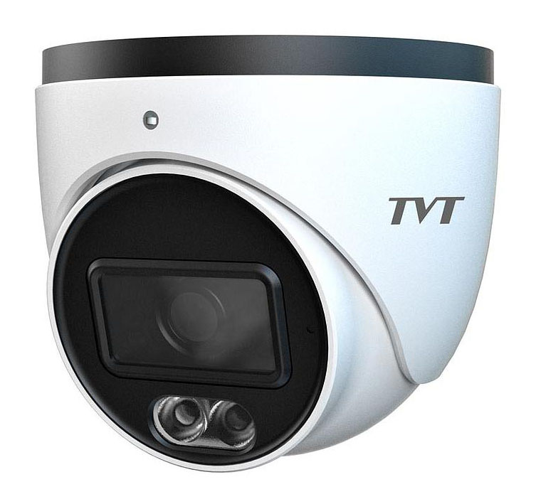 Caméra dôme IP 2MP 2,8 mm MIC IP67 TVT 