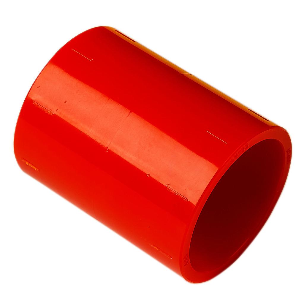 Unión directa para Tubería 27mm de sistemas por aspiración Color Rojo Aritech