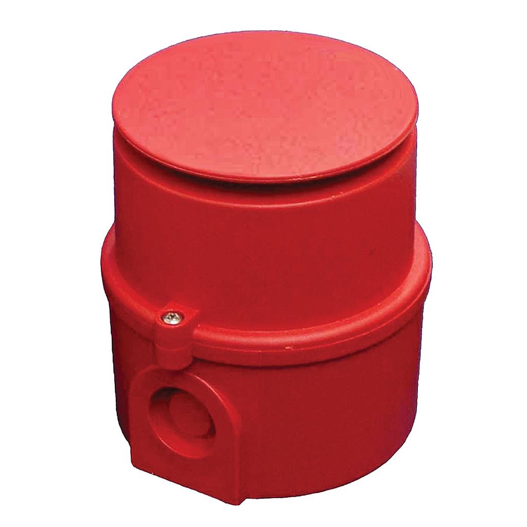 Sirena de alarma de incendios  intrínsecamente segura 24Vcc / 25mA de color rojo Aritech