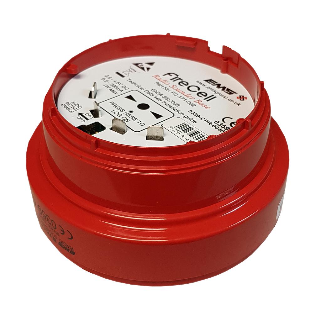 Red siren base via radio for Fusion alert devices for Aritech analogue control panels