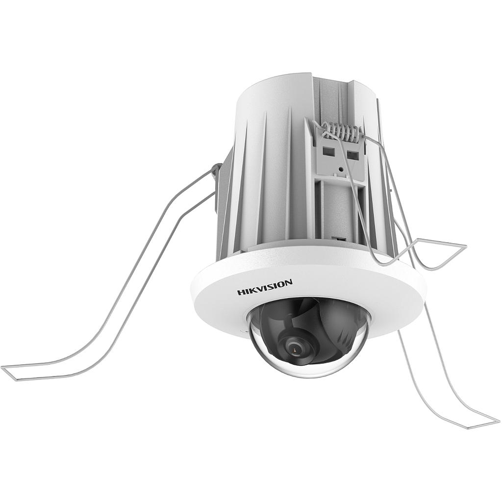 Cámara IP mini domo fija para empotrar en el techo AcuSense 4 MP 2.8mm Hikvision