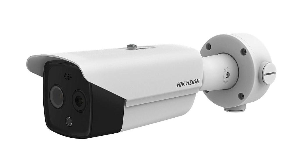 Thermal and optical bispectrum IP Bullet Camera 4MP 3.1/4mm IR40 WDR120 I/O Audio Alarm Hikvision