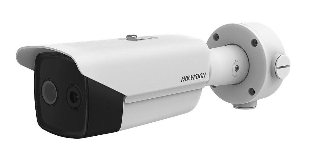 Tubular IP Bi-espectro Óptico/Térmico 8/6mm 4MP IR40m White Light 40m E/S Alarma Visible-Audible Analítica vídeo Hikvision
