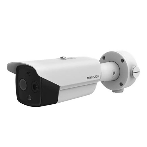 Cámara bullet IP Doble Espectro, Térmico 160x120 (salida 320x240) ópt. 6mm, Visible 4Mpx ópt. 10mm, rango [-20-150ºC]+-8ºC, IR 40m, IP66, 12Vdc/PoE.