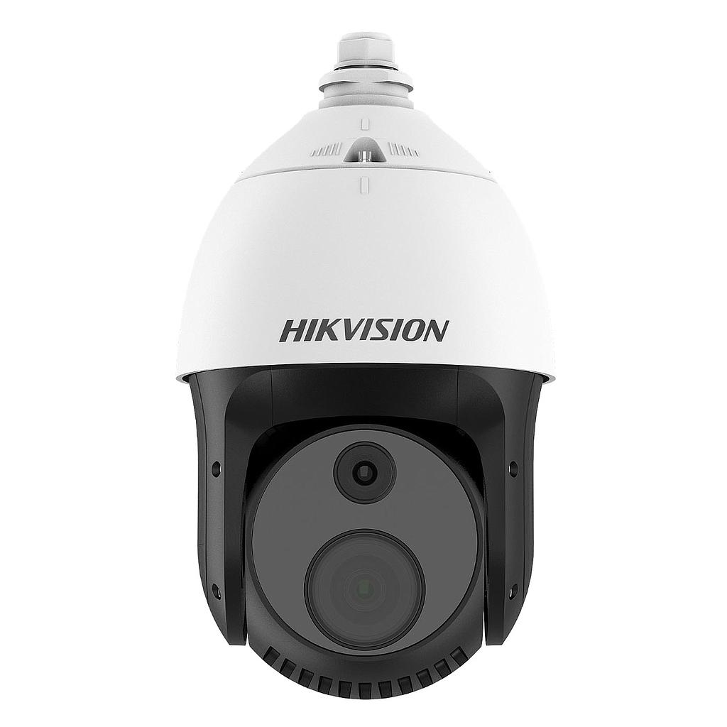 Domo PTZ IP Biespectro térmico y óptico 10mm 4.8-153mm IR100 WDR120 VCA Hikvision