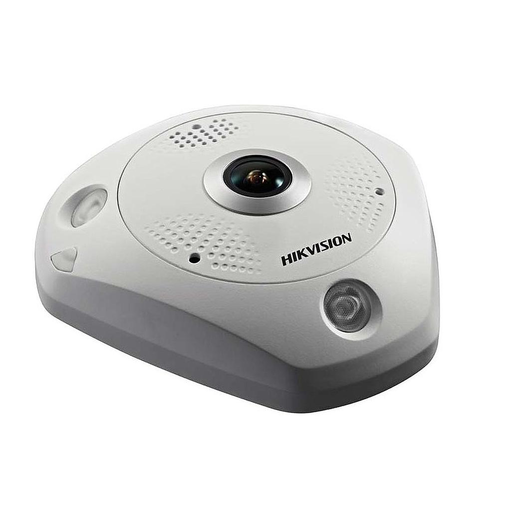 Cámara Fisheye IP 12MP IR15 IP67 IK10 E/S Audio y Alarma MIC Altavoz DeepinView Hikvision