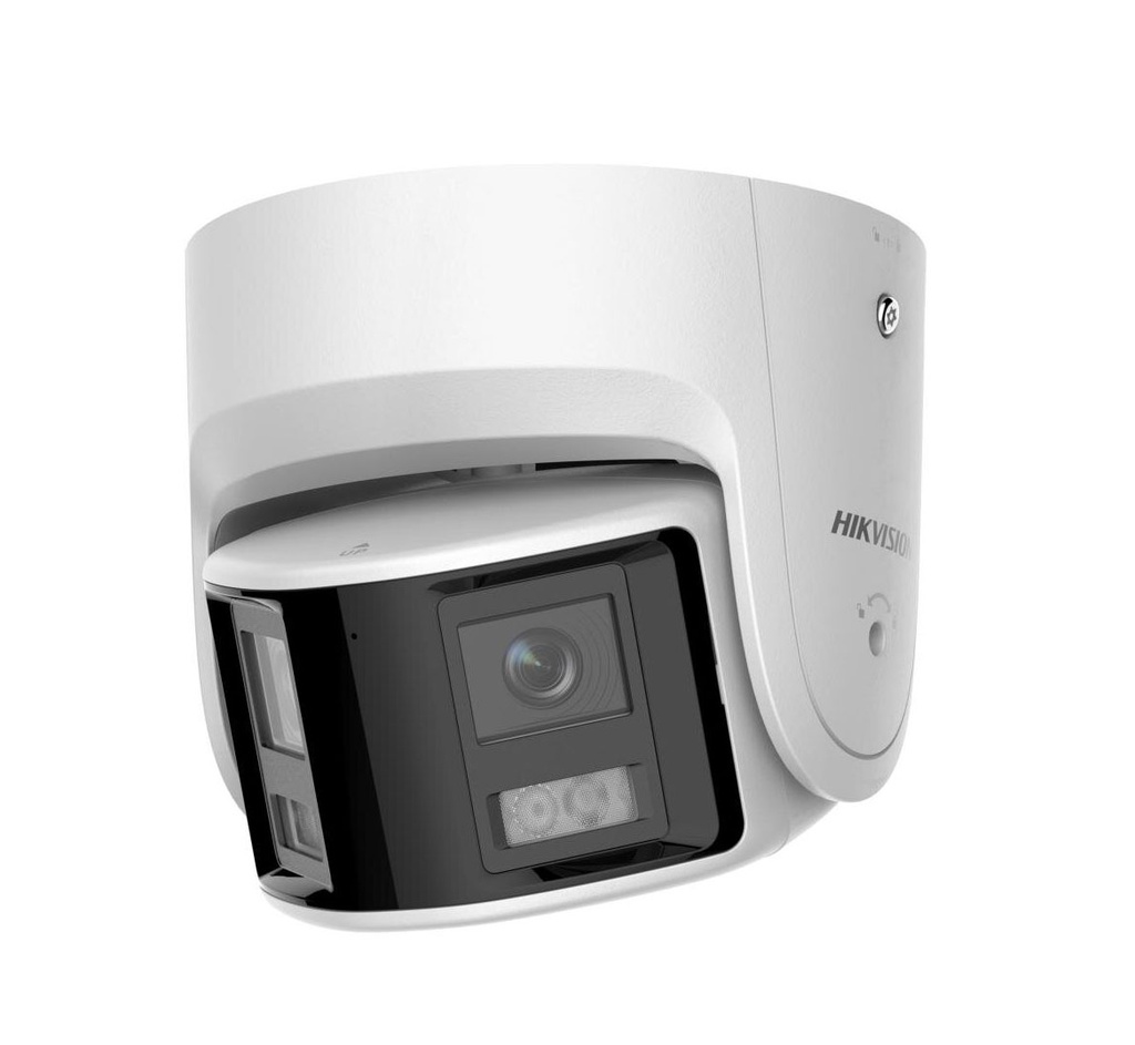 Cámara Turret IP Panorámica 4MP ColorVu Detección de movimiento 2.0 AcuSense