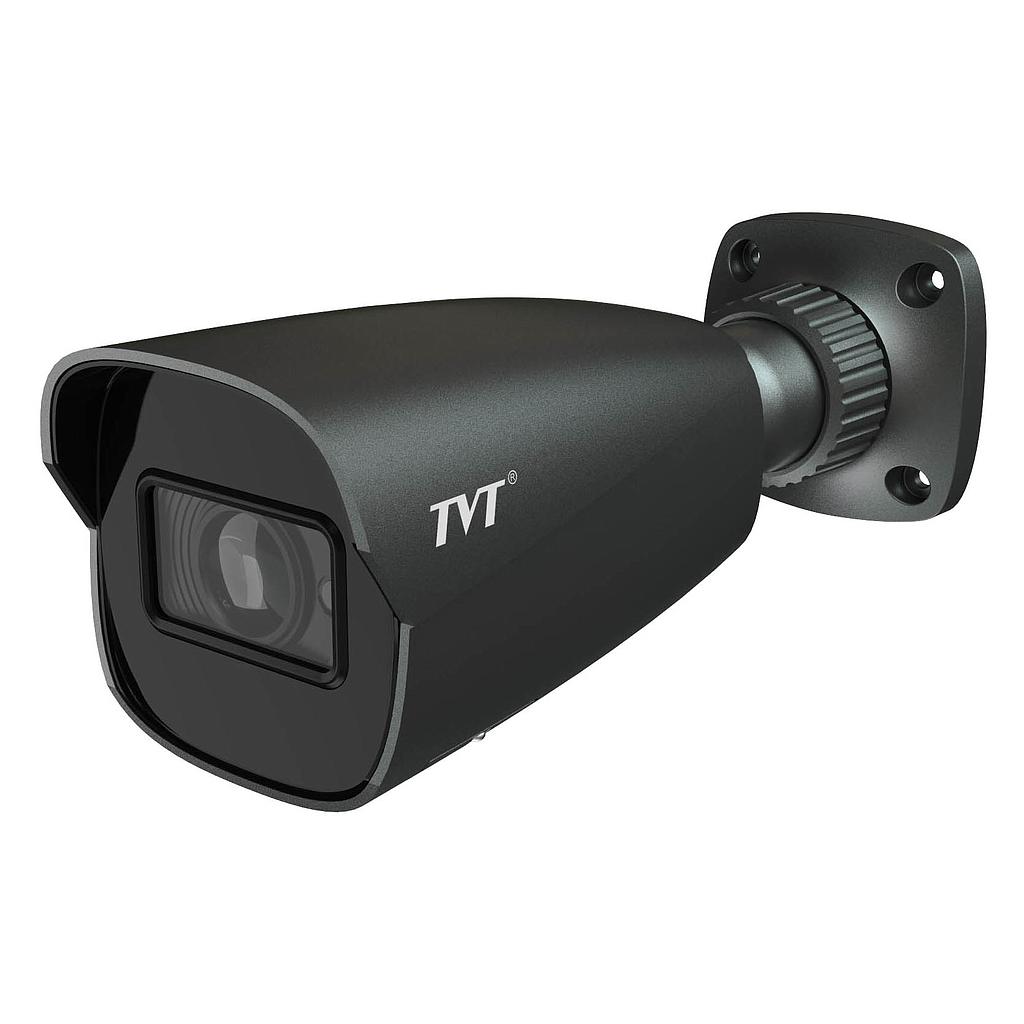 IP Bullet Camera 4MP Motorized Lens 2.8~12mm WDR120 Audio Black TVT