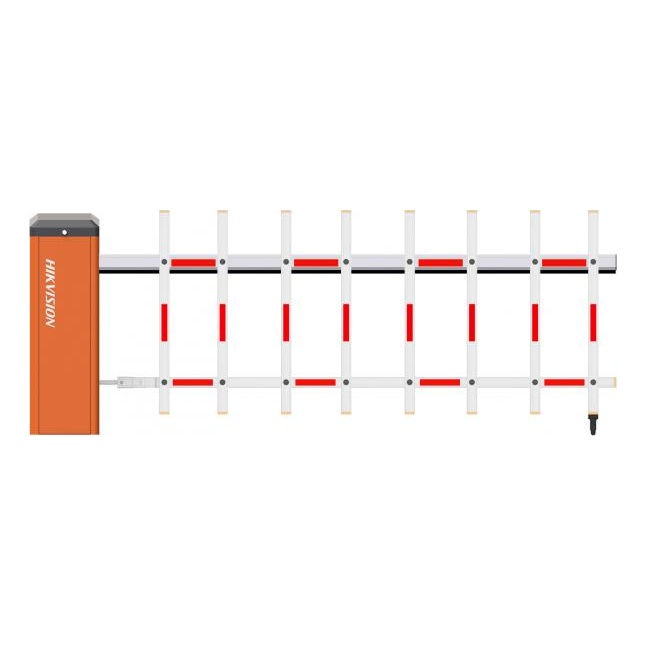 Digital barrier Parking and vehicle access with 4m Arm Skirt Rods Adjustable speed Raise 3-5s Lower 4-6s Hikvision
