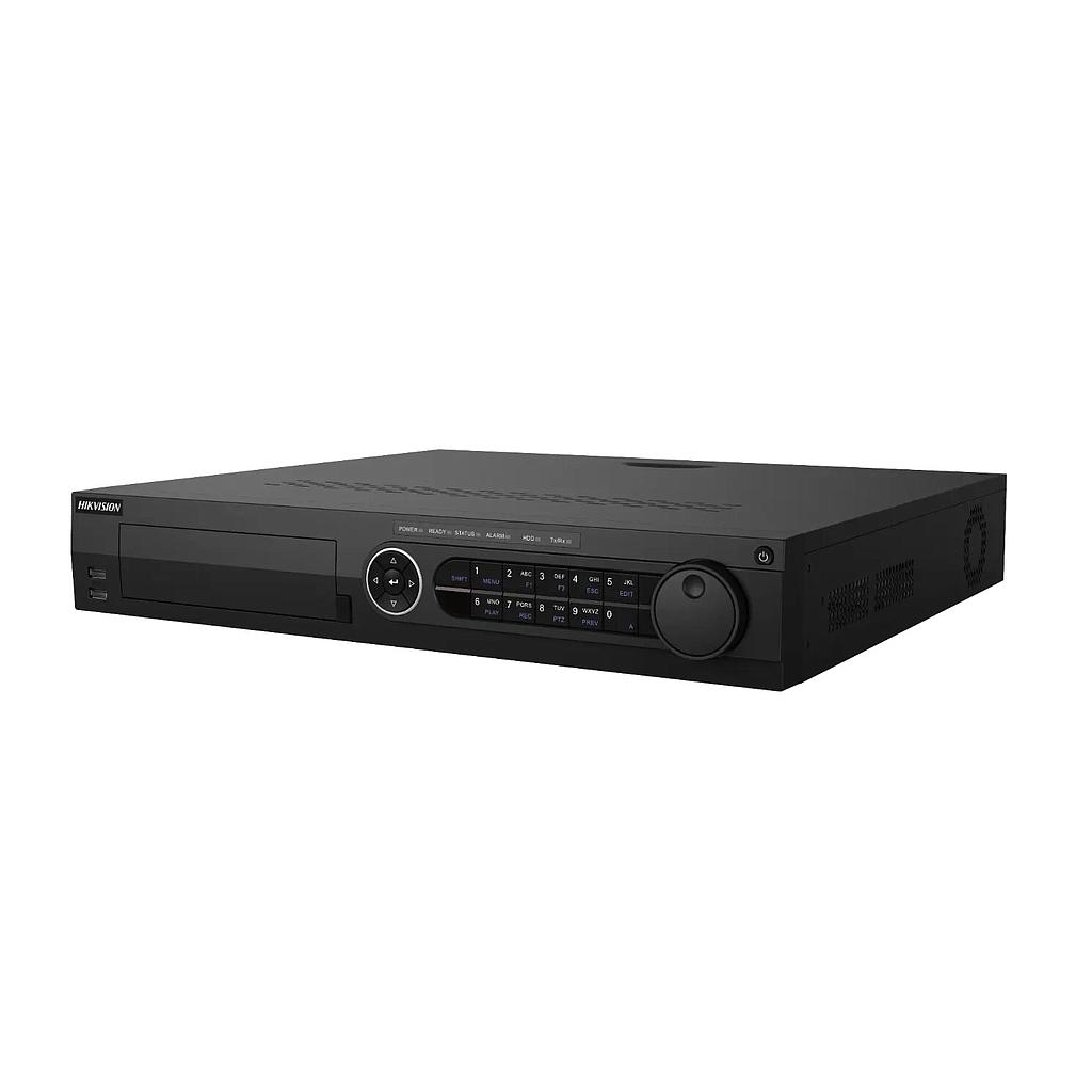 Grabador DVR 5en1 16CH + 4IP 4MP 1.5U 4HDD E/S Audio Hikvision