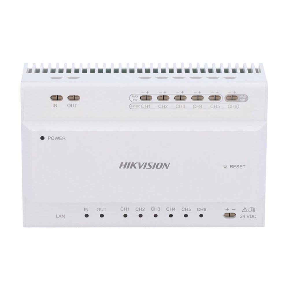 Distribuidor de vídeo/audio de dos hilos a IP Conexión en cascada 6CH TCP/IP RJ45 Hikvision