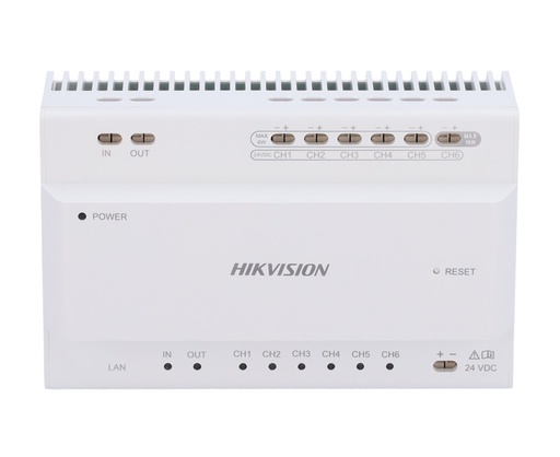 [DS-KAD706Y] Distribuidor de vídeo/audio de dos hilos Conexión en cascada 6CH TCP/IP RJ45 Hikvision