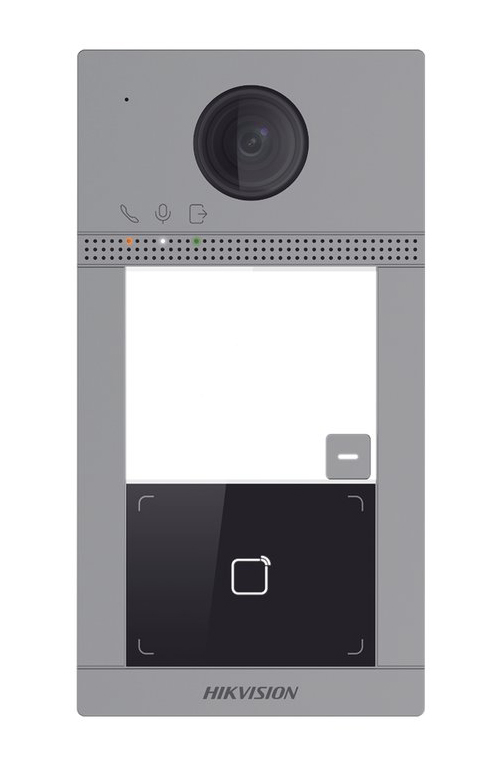 Door station Video intercom WiFi button Aluminum IP65 IK08 Mifare card reader 2MP camera Embedded Hikvision