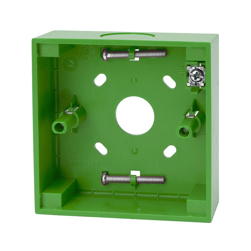 Caja trasera de pulsador manual inteligente, verde Kidde/Aritech