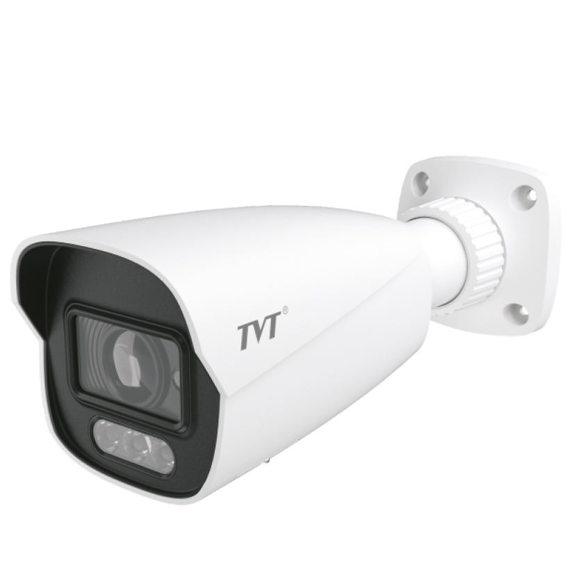 Bullet IP camera 4MP 2.8mm white light 40m IP67 audio MIC Light Explorer Full Explorer TVT