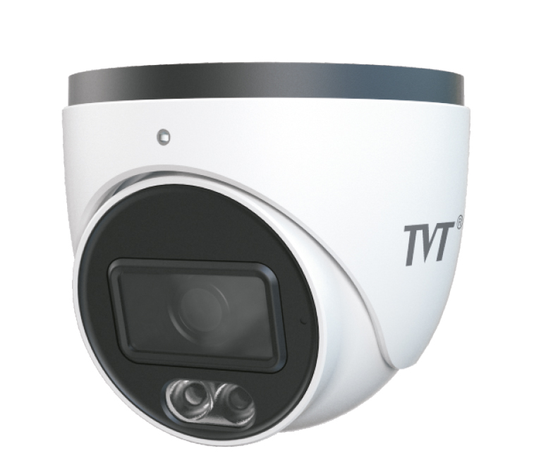 Cámara Domo 5MP 3.6mm Full Color IP67 LED30 MIC TVT