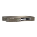 Switch 16 ports Gigabit L2 unmanaged rack-mountable 13" IP-COM

