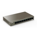 Switch 9 puertos Gigabit no gestionable 8 puertos PoE L2 IP-COM