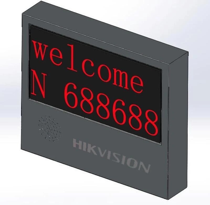 2 Lines 2 Colors 8 Characters Dark Gray Outdoor Input and Output LED Display