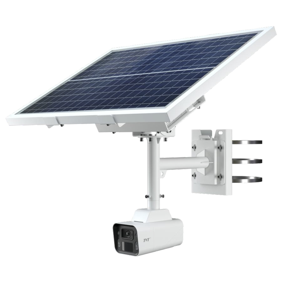 Cámara IP  KIT Solar 4MP Micro SIM 4G Full Color 24/7 panel solar y batería IP67 Análisis inteligente