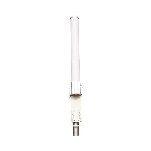 Antena omnidireccional de doble polaridad de 5 GHz y 12 dBi 360º 1km