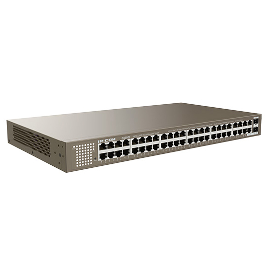 Switch inteligente 48 puertos Gigabit (10/100/1000 Mbps) + 2 puerto 100/1000  SFP 