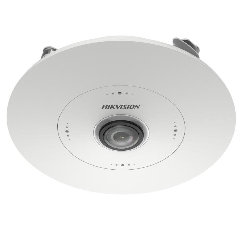 Cámara Fisheye IP 6MP DeepinView Panorámica 360º 1.16mm Conteo Mapa Calor Colas 4xMIC E/S Audio Alarma