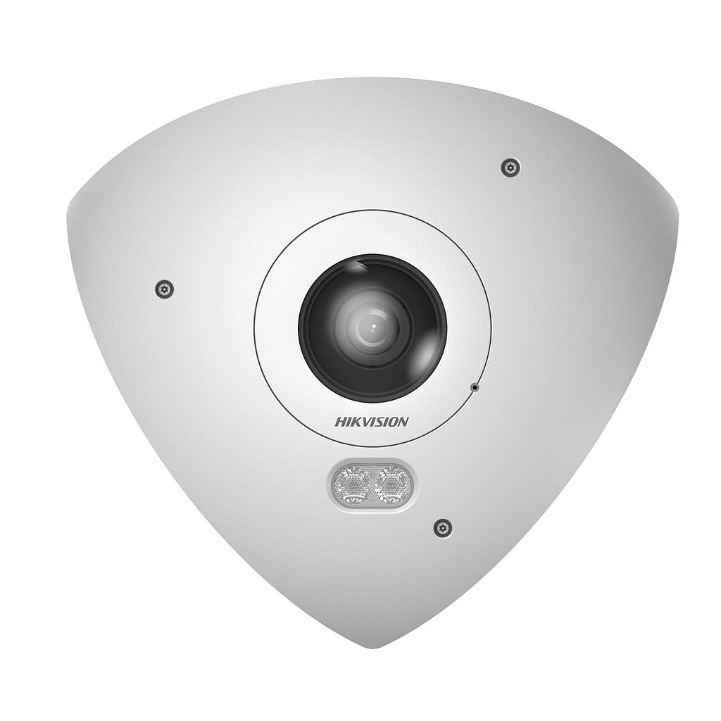 Cámara Fisheye 2mm IP 4MP IR10 IK10 IP67 WDR120 SD Card Audio Alarma Funciones Inteligentes Hikvision
