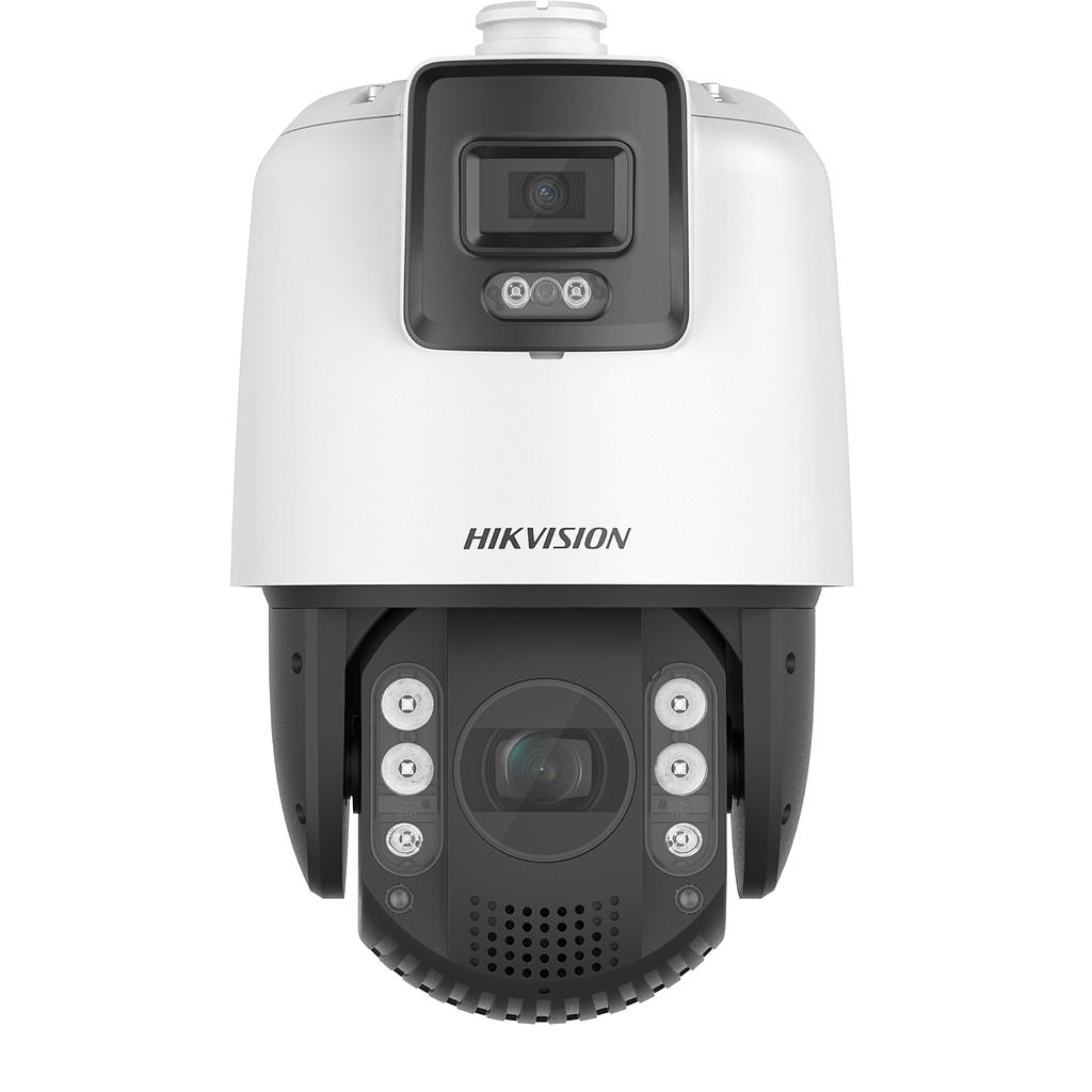 PTZ Dome Camera 7" Panoramic IP 4MP 5.9-188.8mm IR200 Zoom 32X TandemVu VCA Acusense DarkFighter WDR120 Audio Alarm IK10 IP66 Hikvision