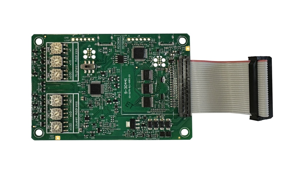 Tarjeta interfaz para panel direccionable