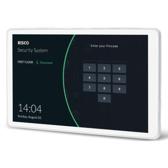 Teclado pantalla táctil 8" IPS Riscontrol para LightSYS+ con lector de proximidad