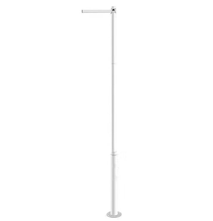 Mástil Desmontable para CCTV de 4.5 metros Color Blanco