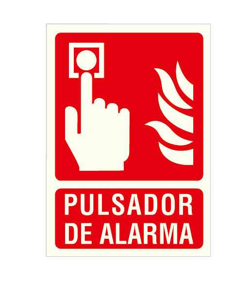 Cartel de Señalización Pulsador de Alarma