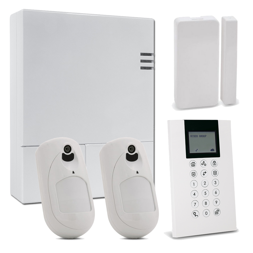
Kit de LightSYS Air con módulo 4G + 2 x Detector eyeWAVE con Cámara + Contacto Magnético Slim +  Teclado Panda