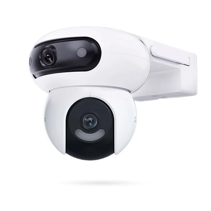 Cámara de vigilancia de exterior IP Wi-Fi 2K+/2K+ doble lente con visión nocturna a color y audio bidireccional H90 2K Ezviz
