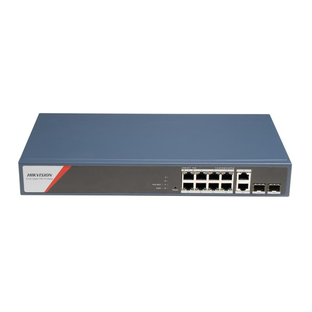 8 Port Gigabit Smart POE Switch DS-3E1512HP-SI-8P2T2F