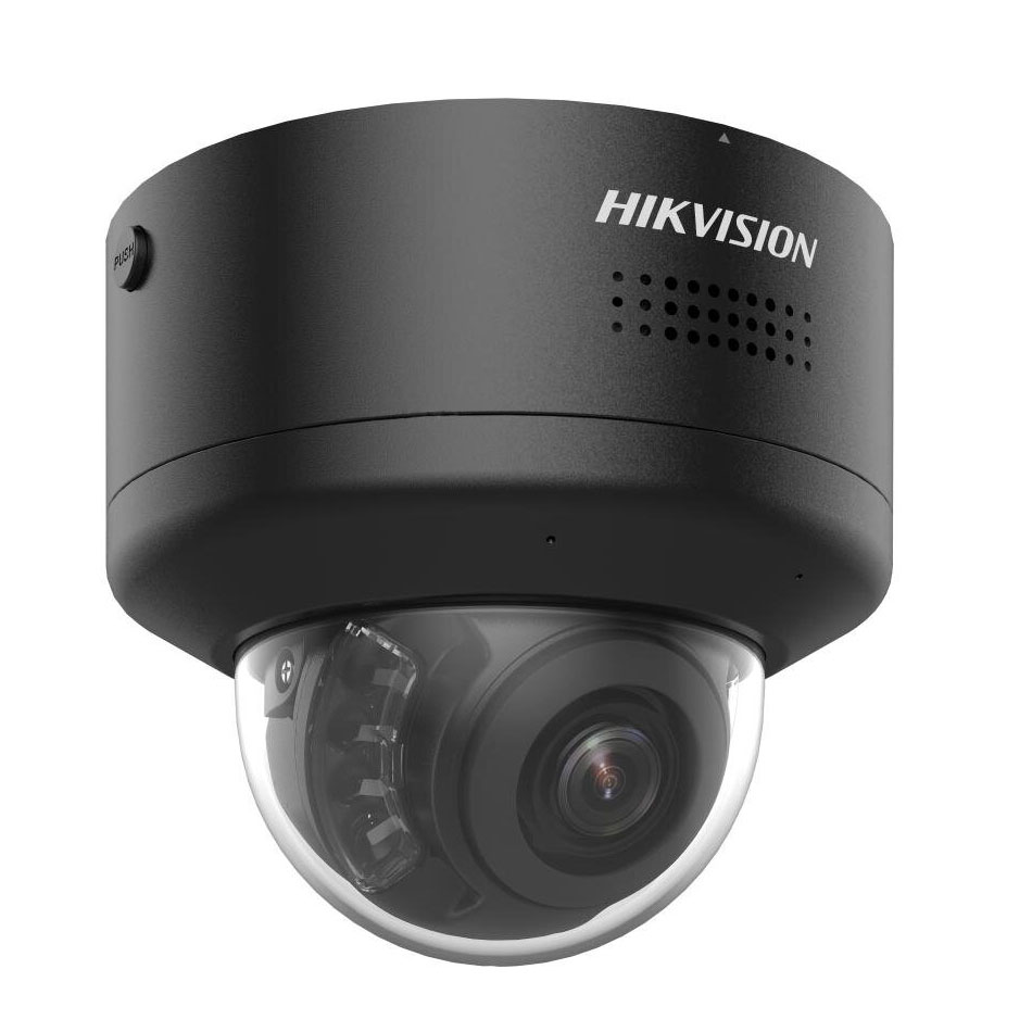 Cámara domo IP 8MP PTRZ varifocal motorizada 2.8-12mm AcuSense Black