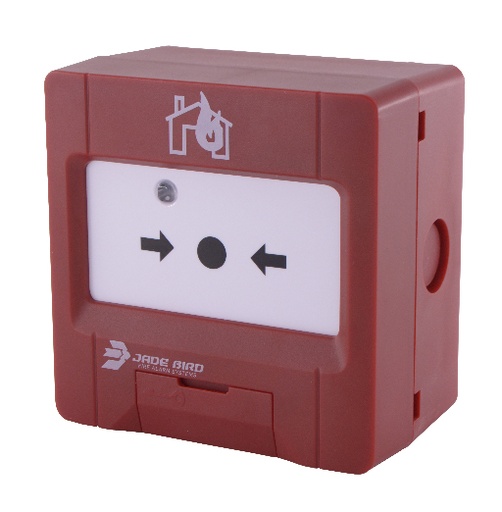 [JBE-2100] Pulsador manual analógico Rearmable - Base incluida - Superficie