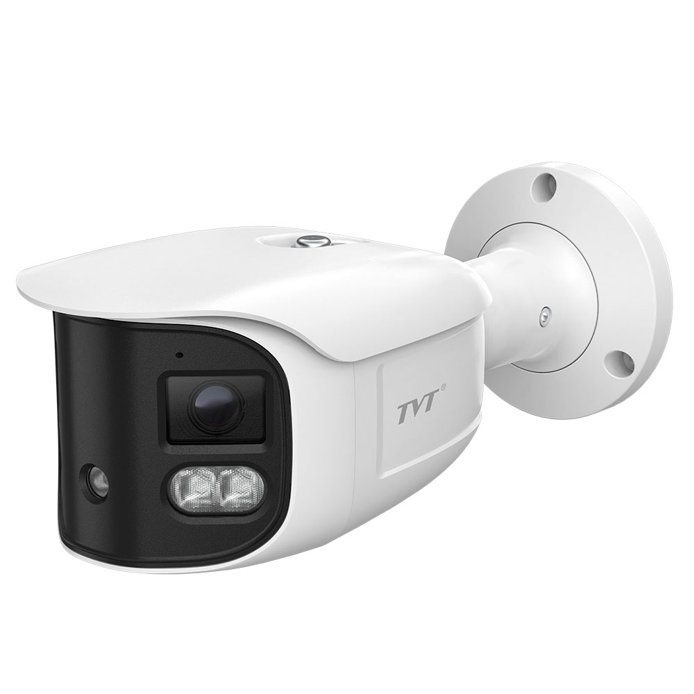 Cámara Bullet IP 8MP lente dual para Splicing (cosido) de imágenes IR30