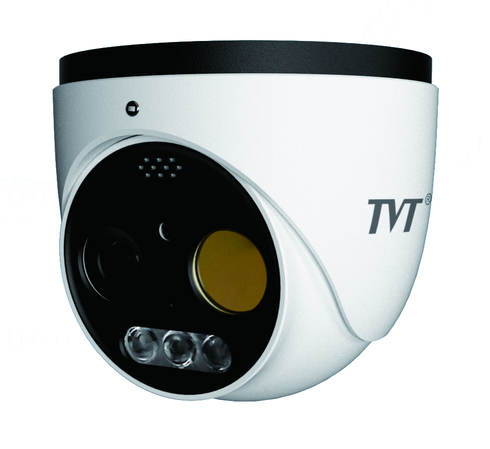 Cámara térmica Dual Turret IP Lente térmico de 3.2mm y Lente Óptico de 4mm