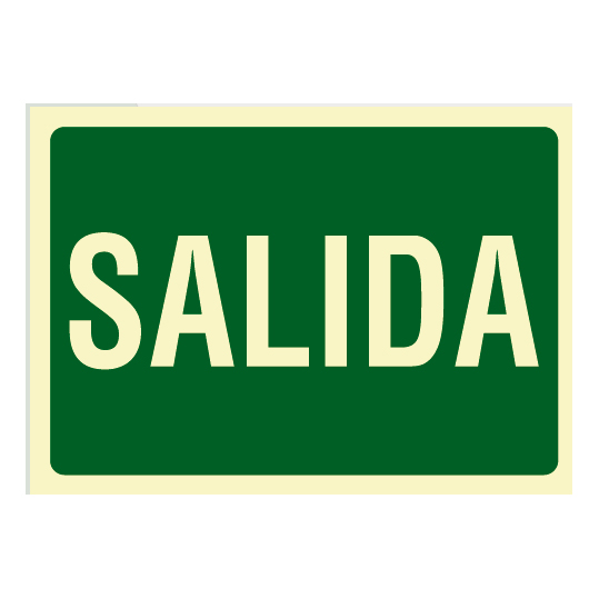 Cartel de Señalización Evacuación salida