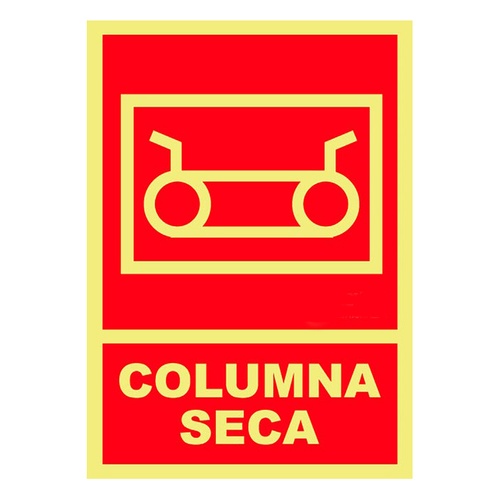 Cartel de Señalización Columna Seca