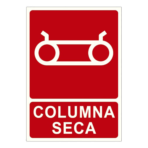 Cartel de Señalización Columna Seca