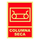 Cartel de Señalización Columna Seca