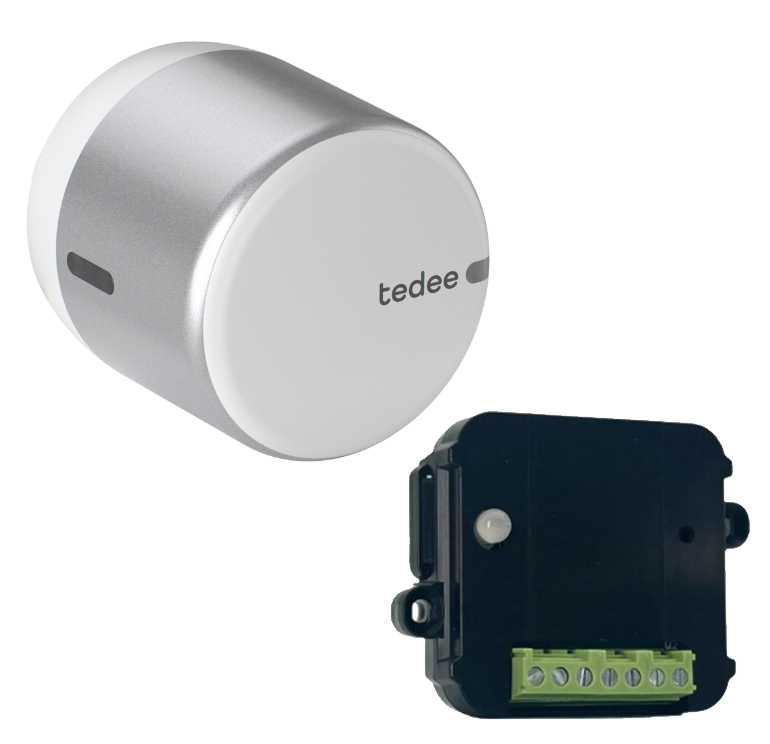 Kit Cerradura inteligente Tedee GO2 Silver + Contacto Seco