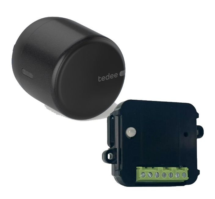Kit Cerradura inteligente Tedee GO2 + Contacto Seco Color Negro