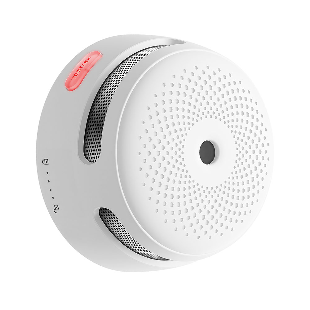 Mini detector de humo autónomo con señal sonora y visual