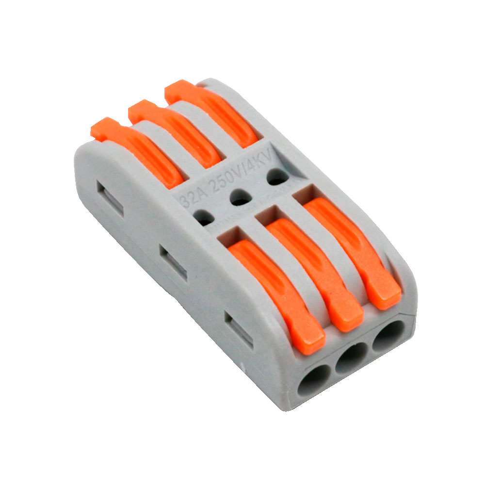 Conector de Cable 3 Entradas y 3 Salidas Calibre del cable 28 ~ 12AWG