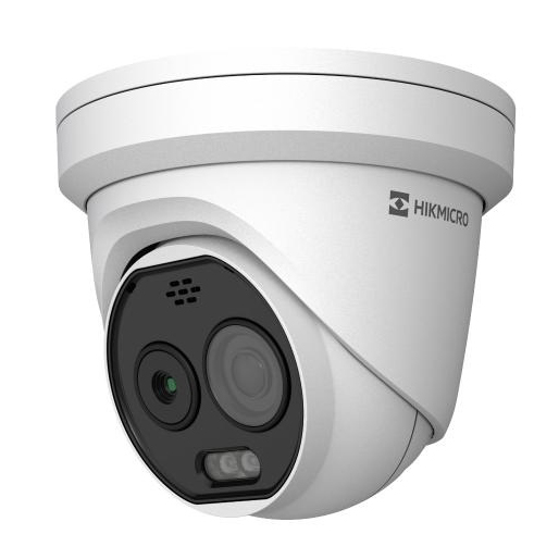 Cámara turret Domo IP biespectro 5MP térmica 1.8mm 160×120 y óptica 2.mm 2688×1944